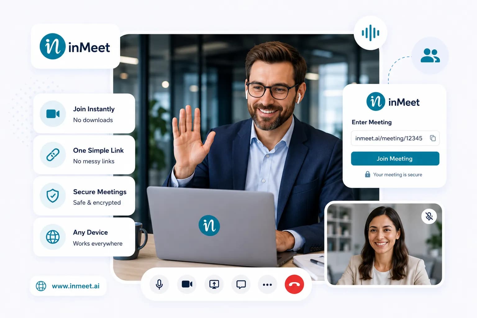 Virtual meetings get delayed by downloads and messy links