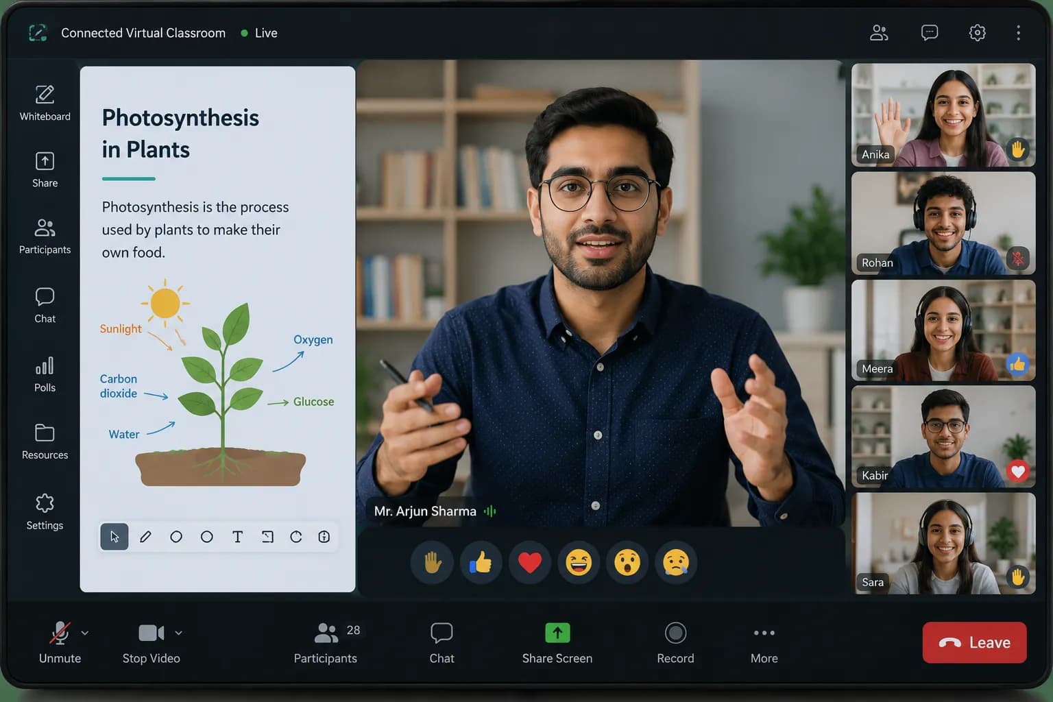 Connected virtual classroom